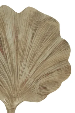 Ginkgo Leaf 28cm Gold Metal Indoor Sculpture