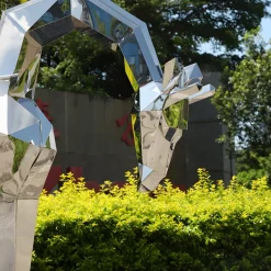 Giraffe 181cm Geometric Metal Garden Sculpture