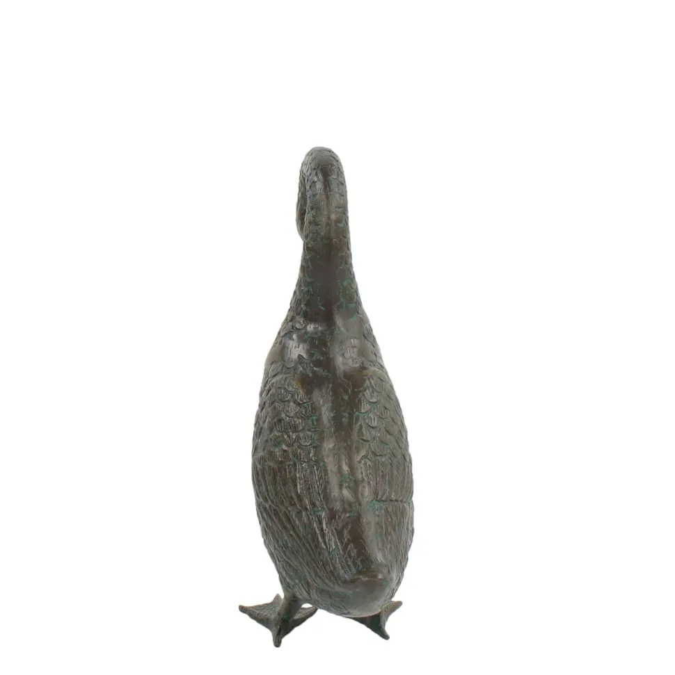 Goose 55cm Bronze Metal Garden Ornament