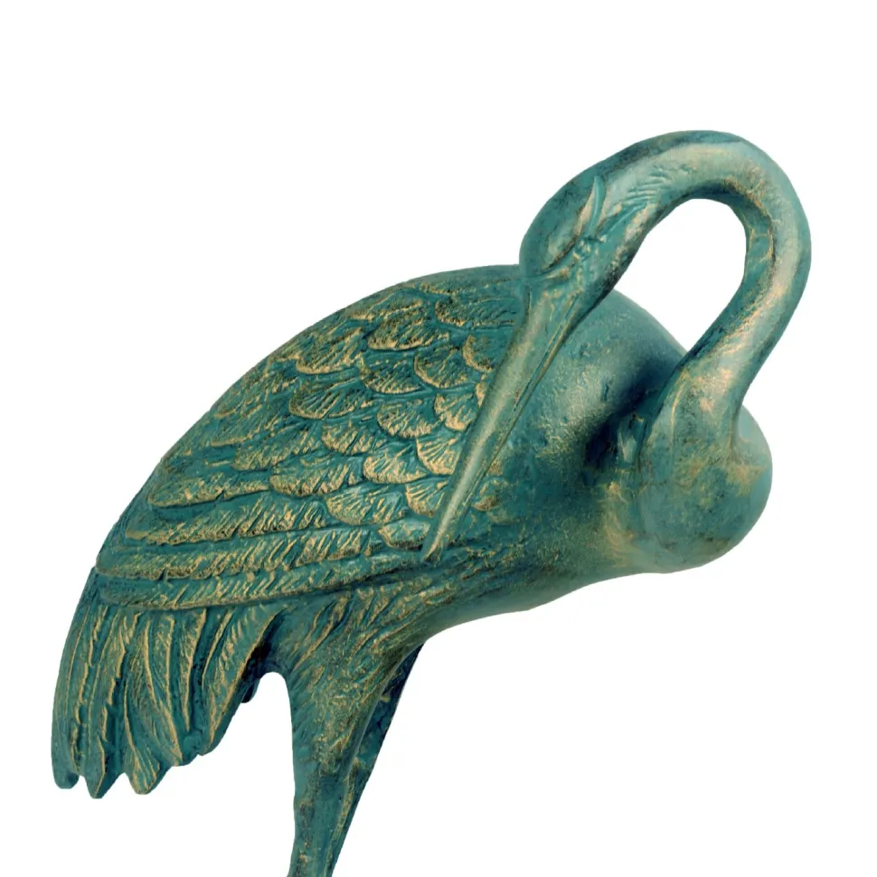 Grand Cranes Bronze Metal Garden Ornaments