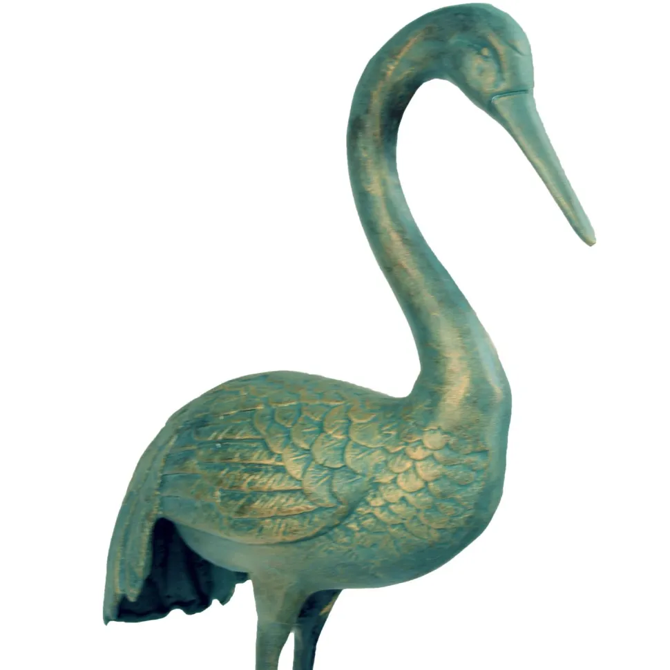 Grand Cranes Bronze Metal Garden Ornaments