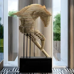Harmonic Horse 160cm Bronze Metal Garden Sculpture v2