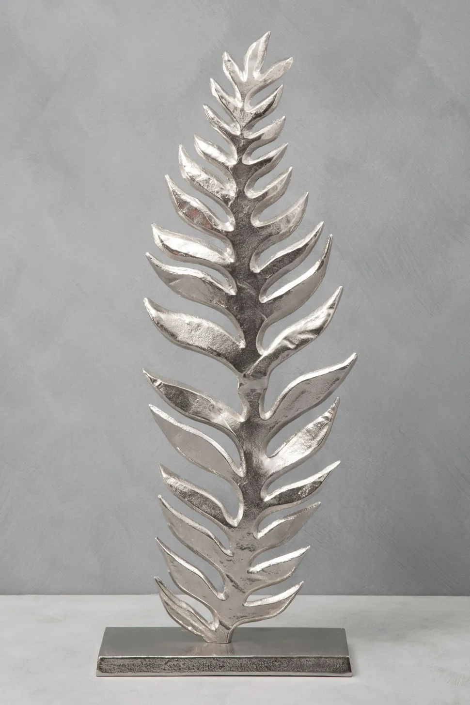 Harmonic Leaf 67cm Metal Indoor Sculpture