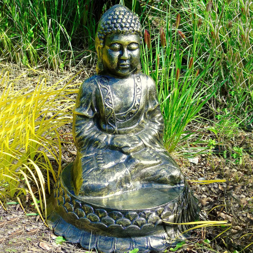 Hindu Buddha Bronze Metal Garden Statue