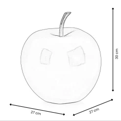 Iconic Apple 30cm Graffiti Resin Indoor Sculpture