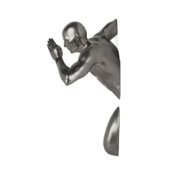 Infinity Man 28cm Anthracite Resin Wall Sculpture
