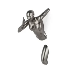 Infinity Woman 28cm Anthracite Resin Wall Sculpture