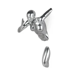 Infinity Woman 28cm Silver Resin Wall Sculpture