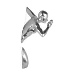 Infinity Woman 28cm Silver Resin Wall Sculpture
