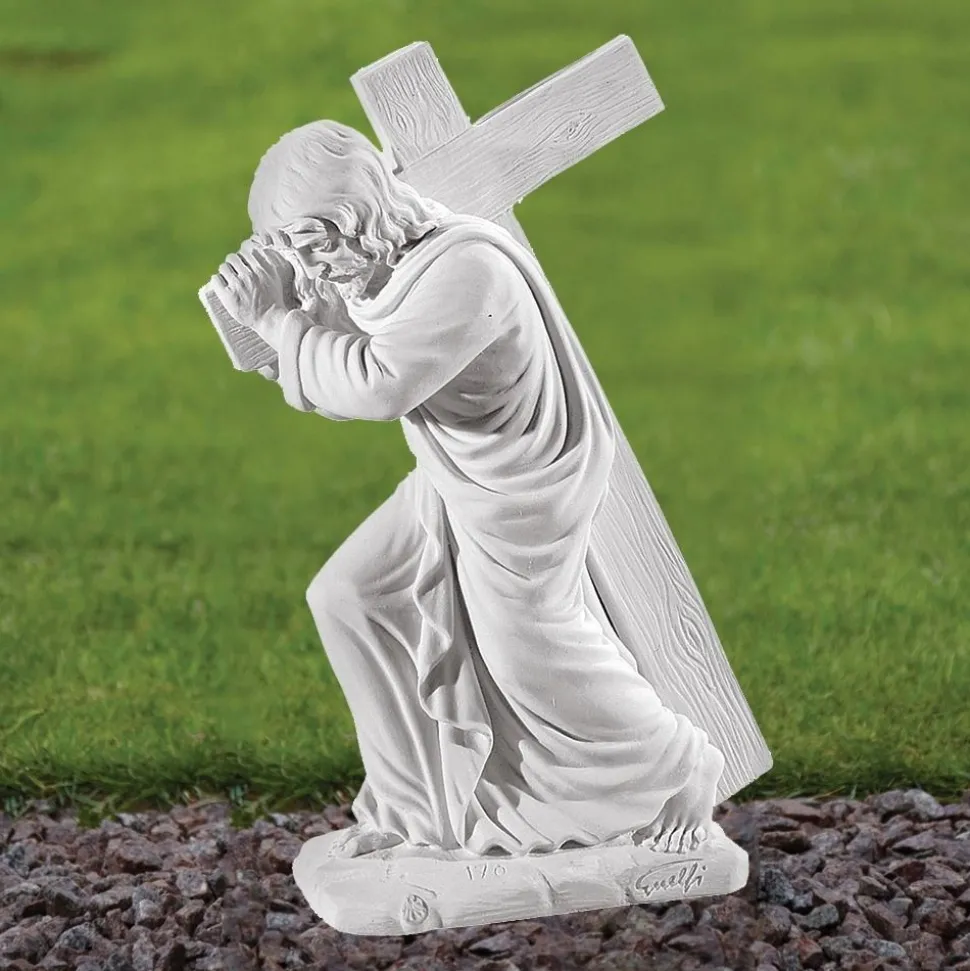 Jesus Christ 38cm Marble Resin Garden Statue