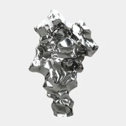 Liquid Mirage 155cm Silver Metal Garden Sculpture