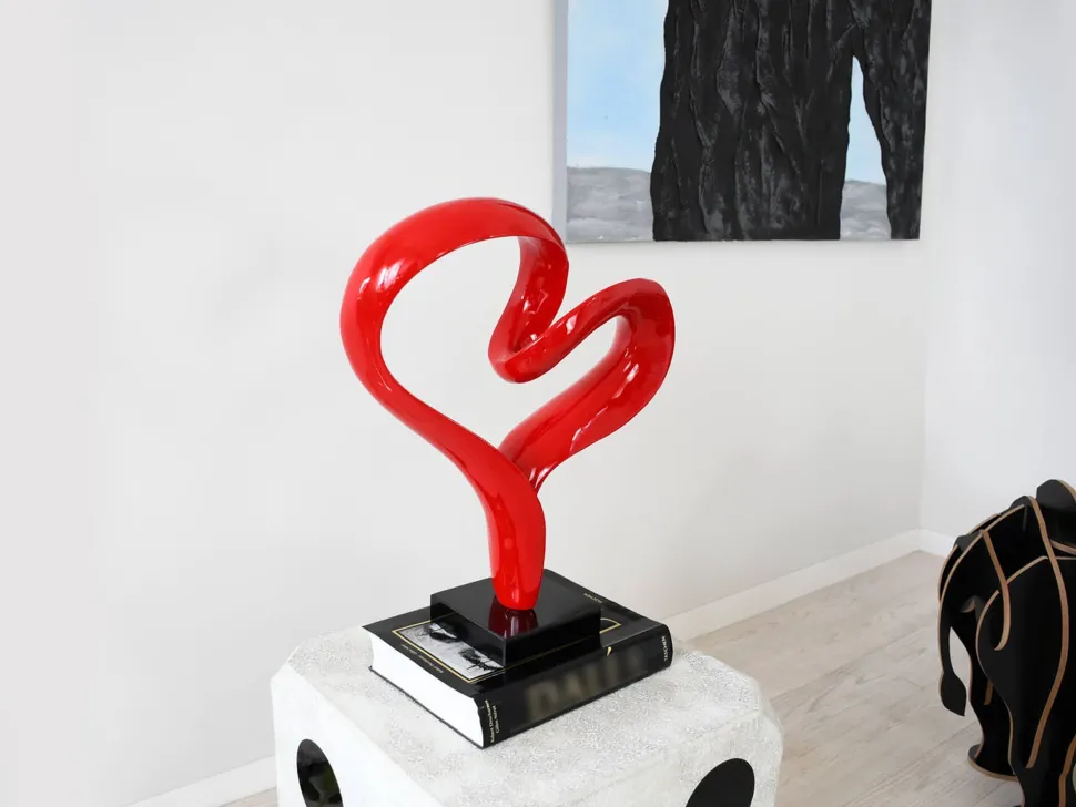 Love Flux 46cm Red Resin Indoor Sculpture