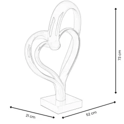 Love Fusion 73cm Red Resin Indoor Sculpture