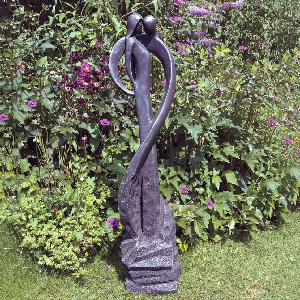 Loving Kiss Modern Poly Resin Garden Statue