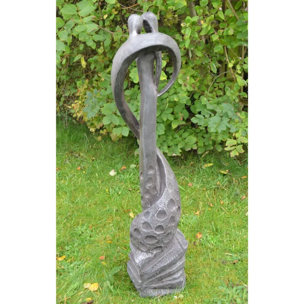 Loving Kiss Modern Poly Resin Garden Statue