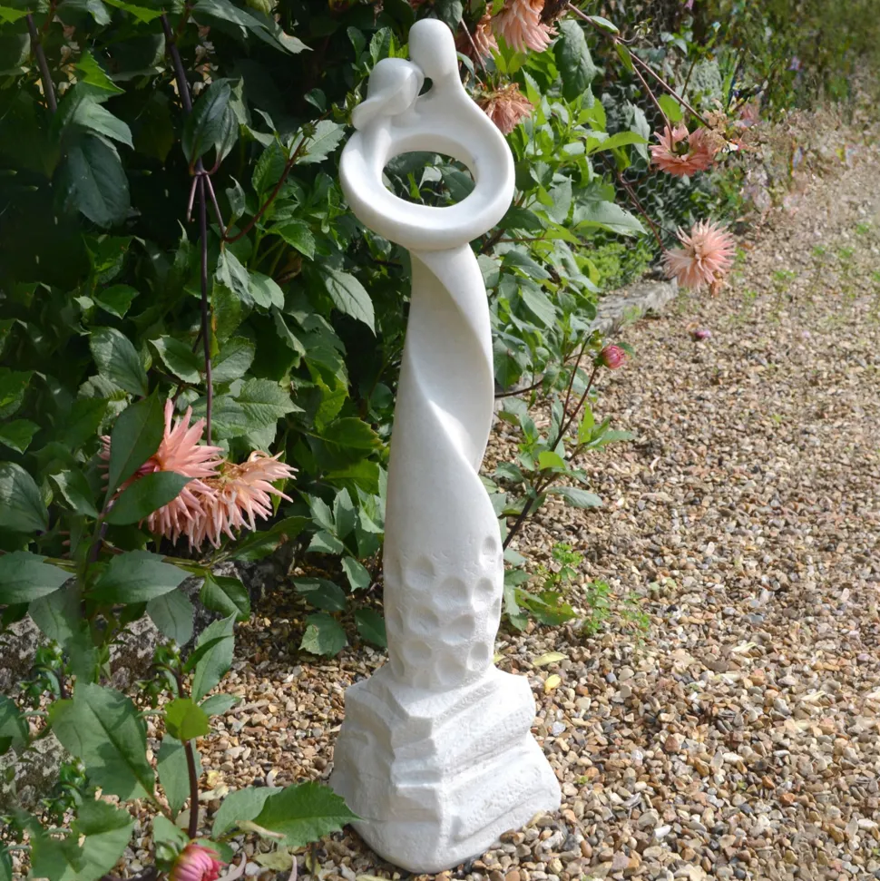Loving Twist Modern Poly Resin Garden Statue