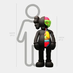 Lucify Biofusion 130cm Black Resin Indoor Sculpture