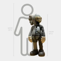 Lucify Biofusion 130cm Grey Resin Indoor Sculpture