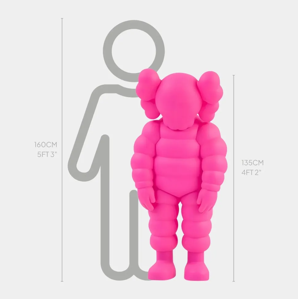 Lucify Bounce 135cm Pink Resin Indoor Sculpture