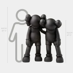 Lucify Companions 150cm Black Resin Indoor Sculpture