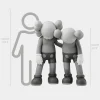 Lucify Companions 150cm Grey Resin Indoor Sculpture
