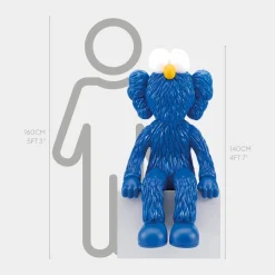 Lucify Fuzz 140cm Blue Resin Indoor Sculpture