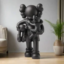 Lucify Go 200cm Black Resin Indoor Sculpture