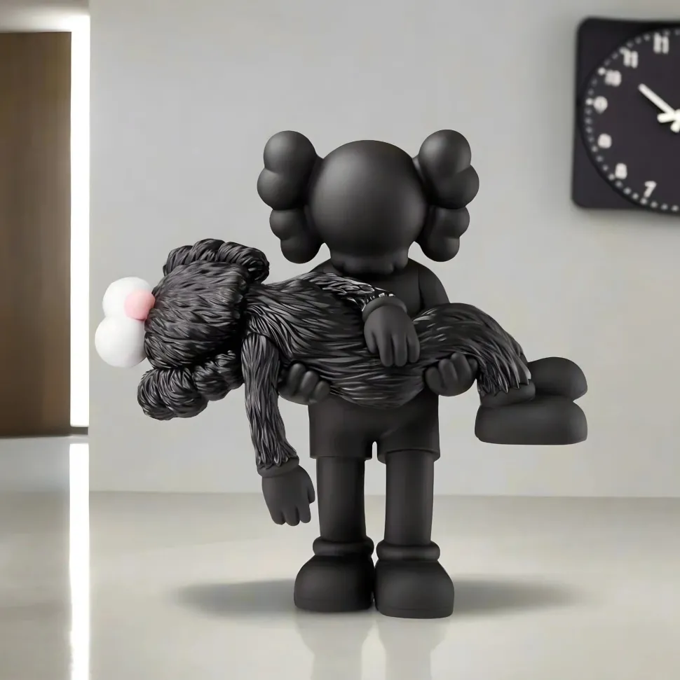 Lucify Guardian 135cm Black Resin Indoor Sculpture