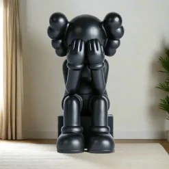 Lucify Hide 70cm Black Resin Indoor Sculpture