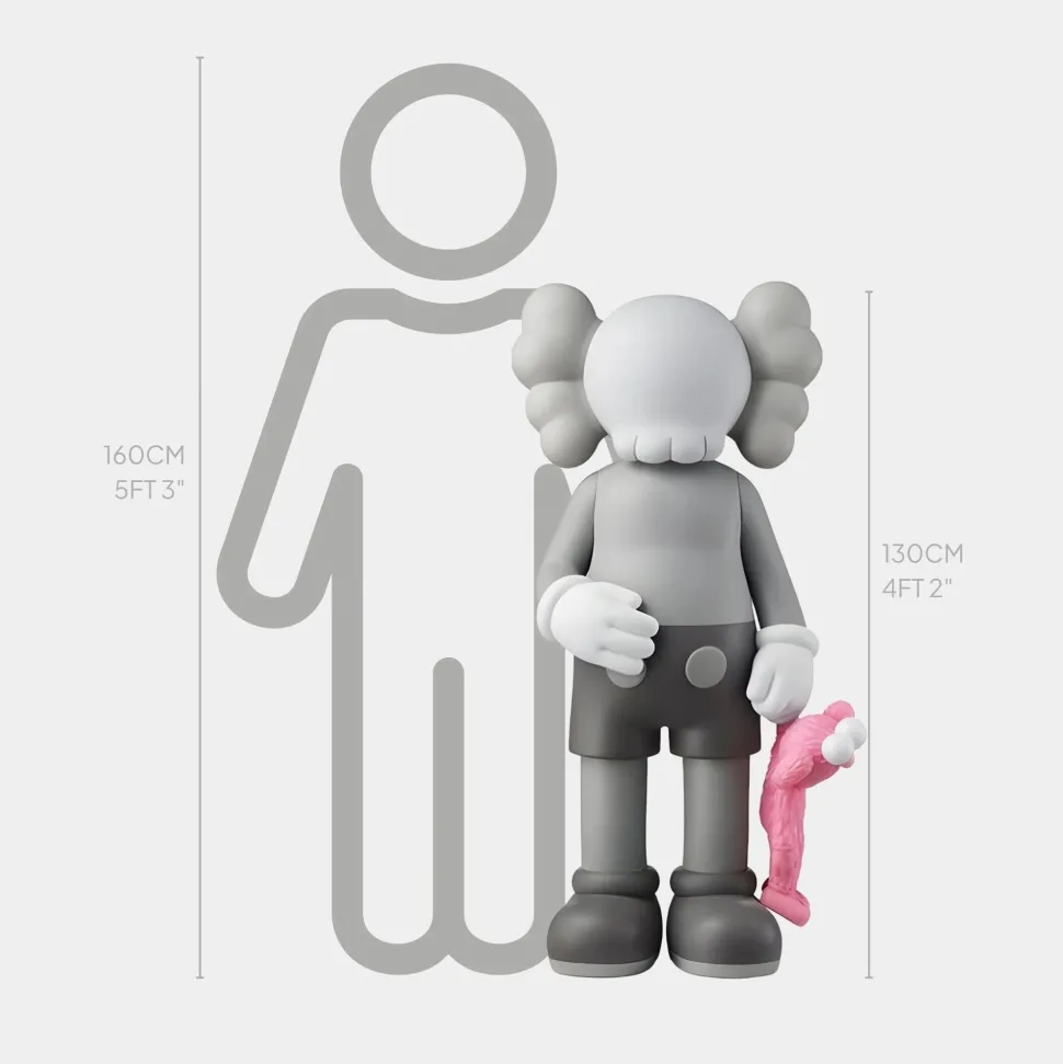 Lucify Playtime 130cm Grey Resin Indoor Sculpture