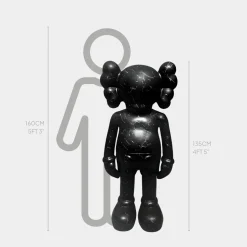 Lucify Seek 135cm Cosmic Black Resin Indoor Sculpture