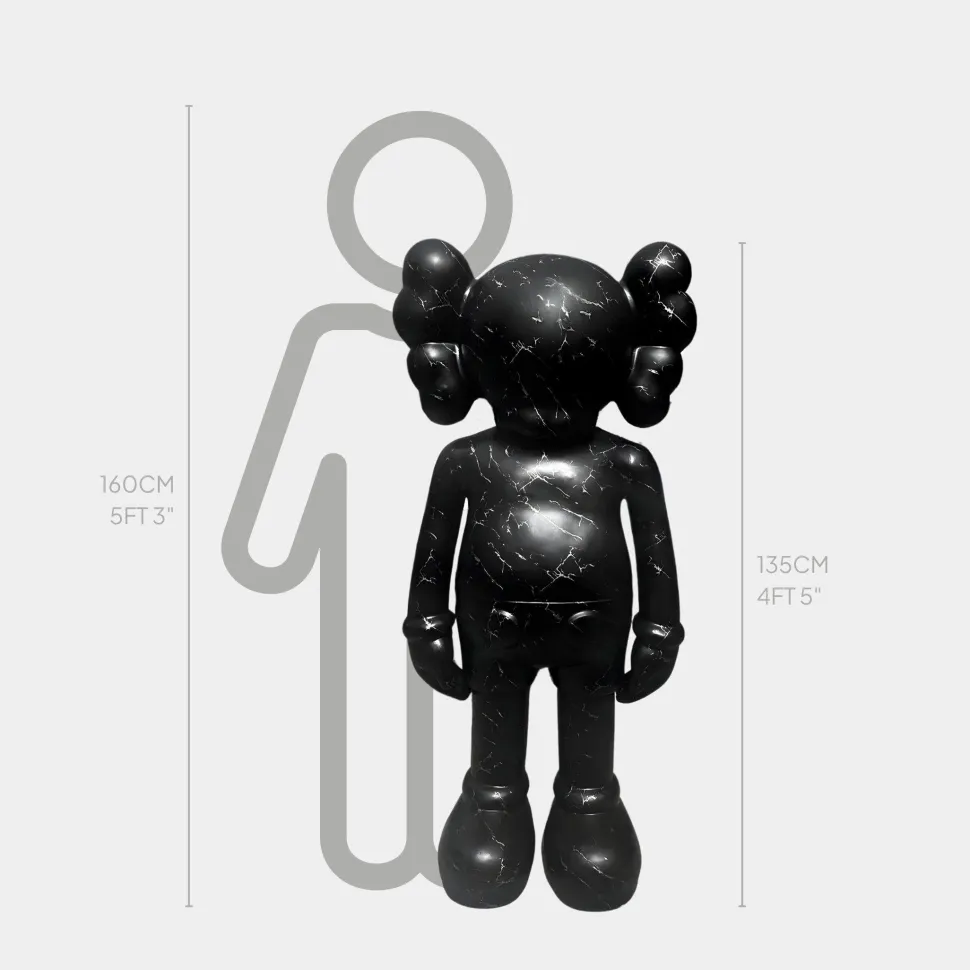 Lucify Seek 135cm Cosmic Black Resin Indoor Sculpture