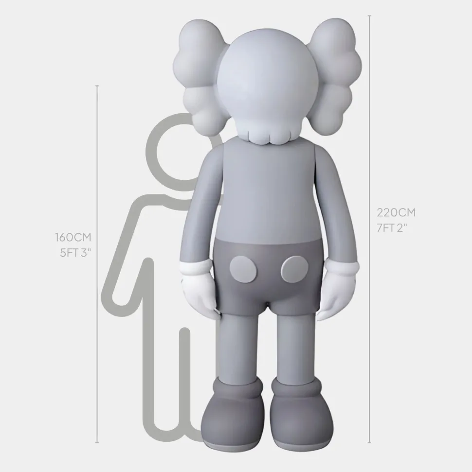 Lucify Seek 220cm Grey Resin Indoor Sculpture