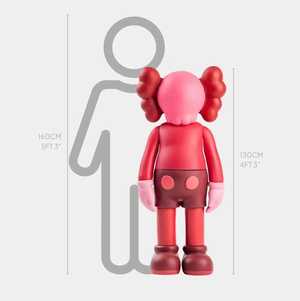 Lucify Seek 130cm Red Resin Indoor Sculpture
