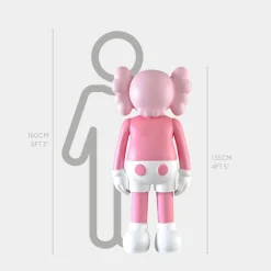 Lucify Seek 135cm Soft Pink Resin Indoor Sculpture