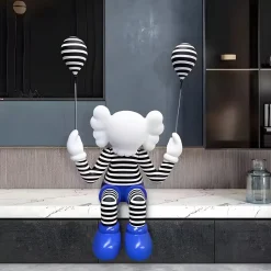 Lucify Up 70cm Blue Resin Indoor Sculpture