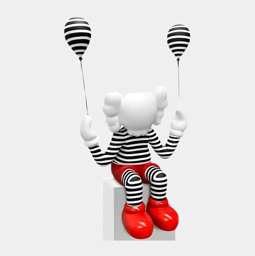 Lucify Up 70cm Red Resin Indoor Sculpture