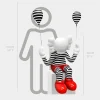 Lucify Up 110cm Red Resin Indoor Sculpture