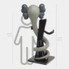 Lucify Viper 176cm Grey Resin Indoor Sculpture