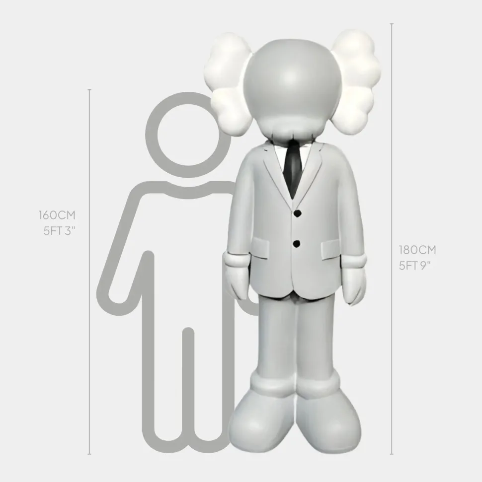Lucify Vogue 180cm Grey Resin Indoor Sculpture