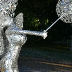 Luna Fairy Metal Wire Garden Sculpture