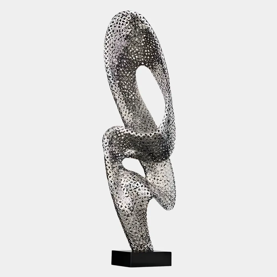Mirage Evolution 110cm Silver Metal Indoor Sculpture