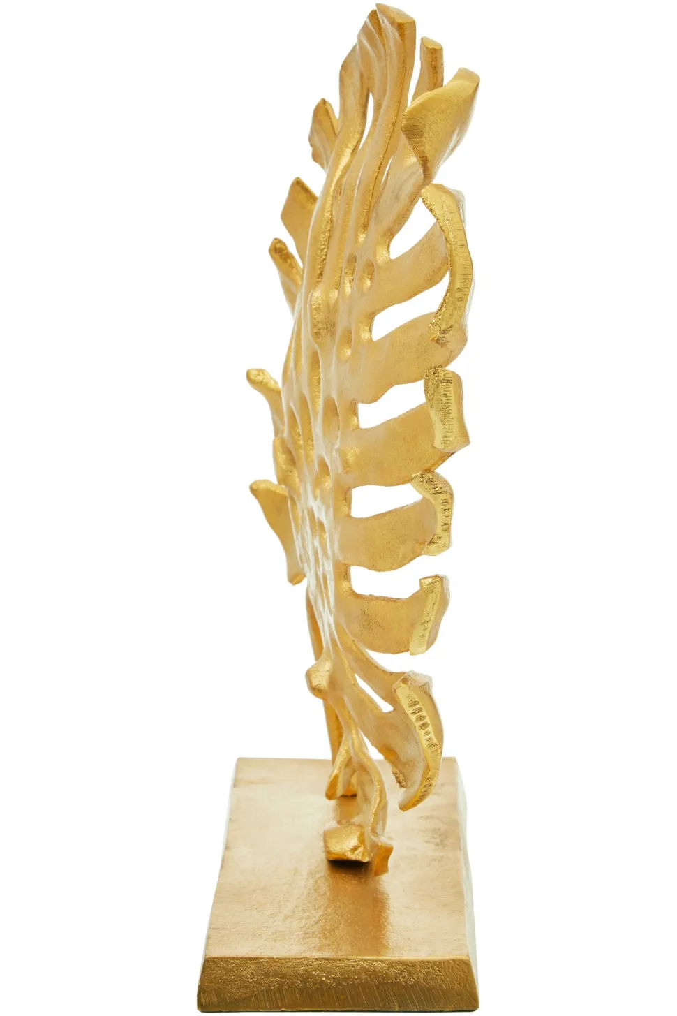 Monsera Leaf 37cm Gold Metal Indoor Sculpture