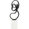 Mystical Grace 60cm Black Metal Indoor Sculpture