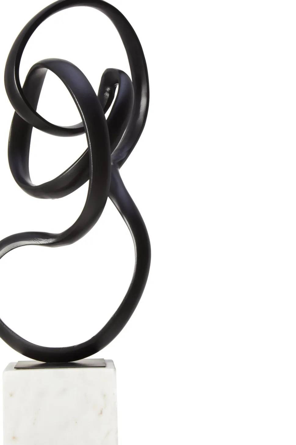Mystical Grace 60cm Black Metal Indoor Sculpture