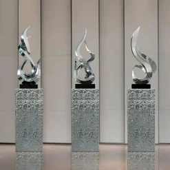 Nexus Ignite 85cm Silver Metal Indoor Sculpture v2