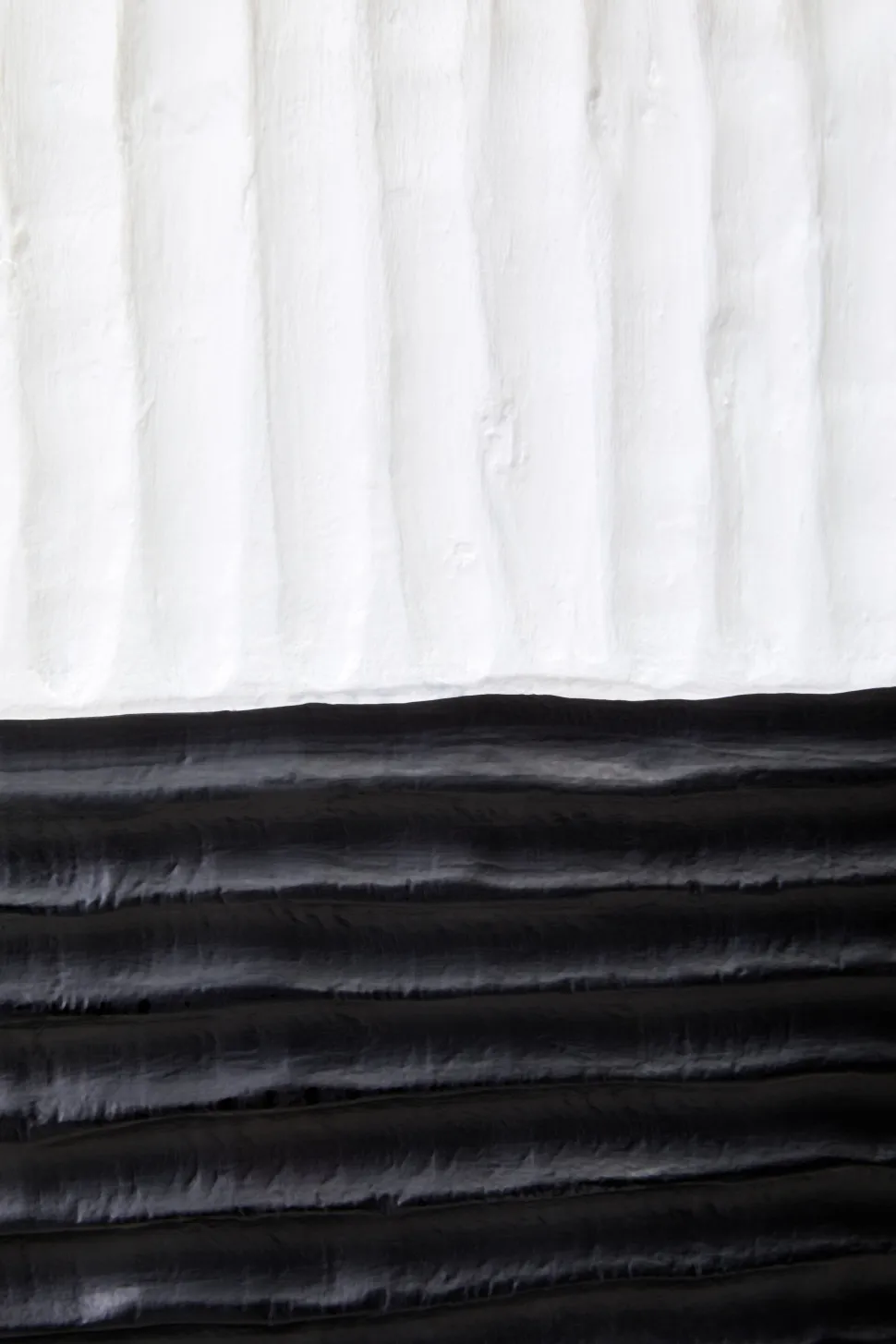 Night & Day 41cm Black & White Wood Indoor Sculpture