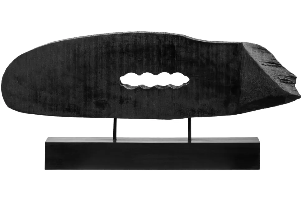 Obsidian Essence 32cm Black Wood Indoor Sculpture