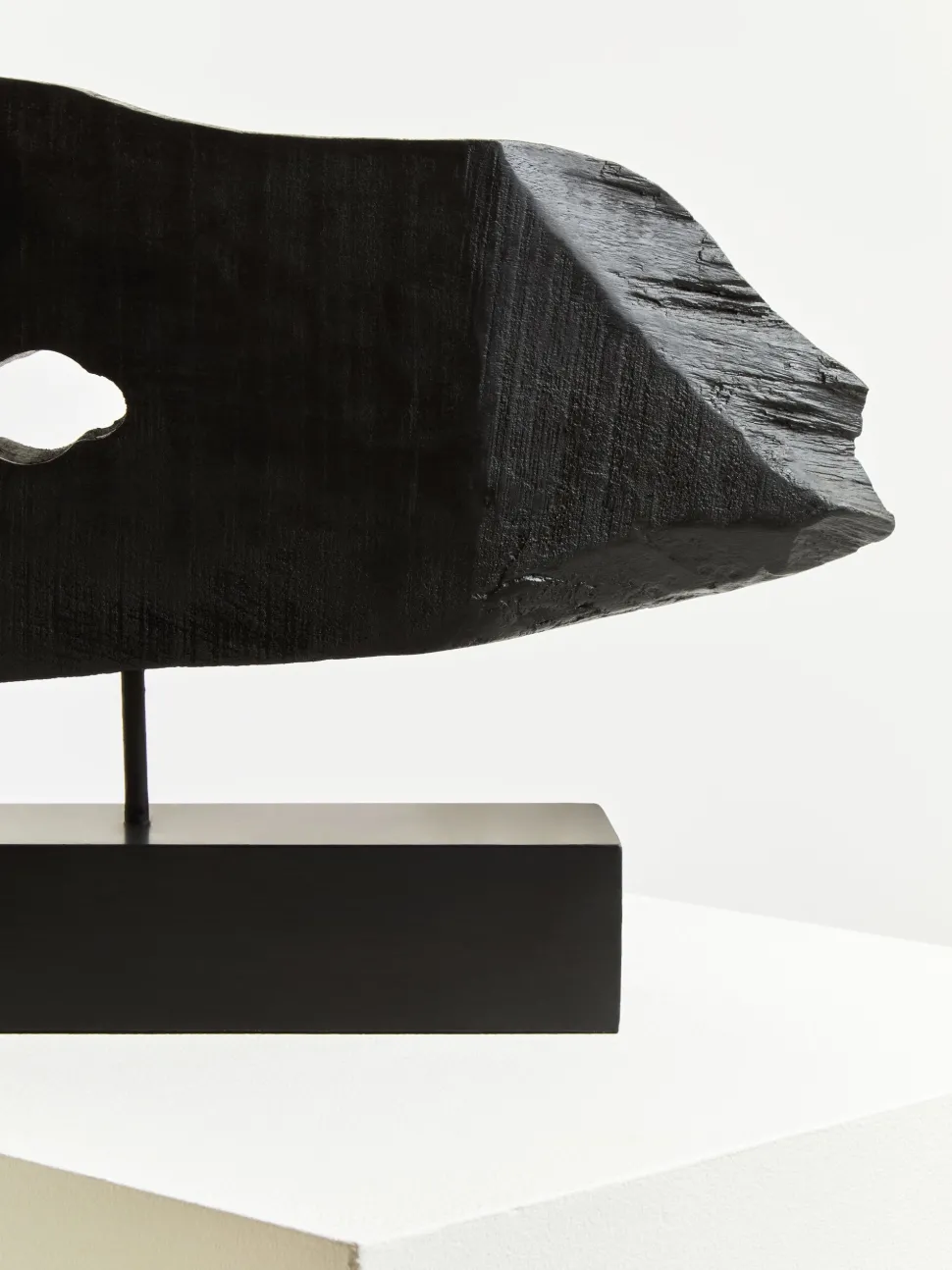 Obsidian Essence 32cm Black Wood Indoor Sculpture
