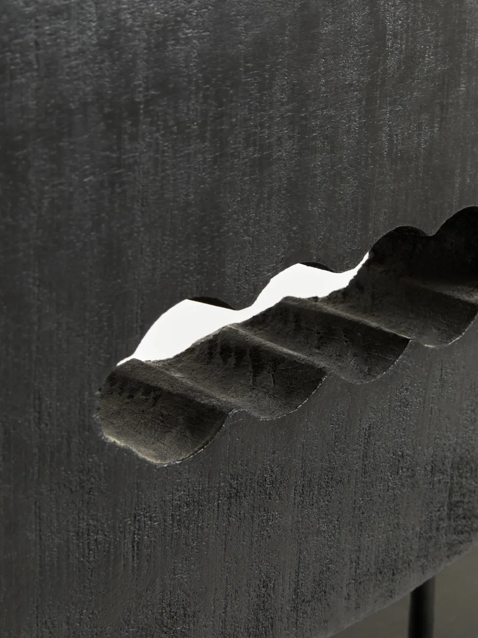 Obsidian Essence 32cm Black Wood Indoor Sculpture